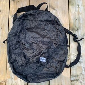 Herschel Supply Company Black Backpack Lightweight and Collapsible